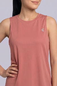 Zelocity Quick Dry Contour Tank Top - Rose Dawn — thumbnail 5